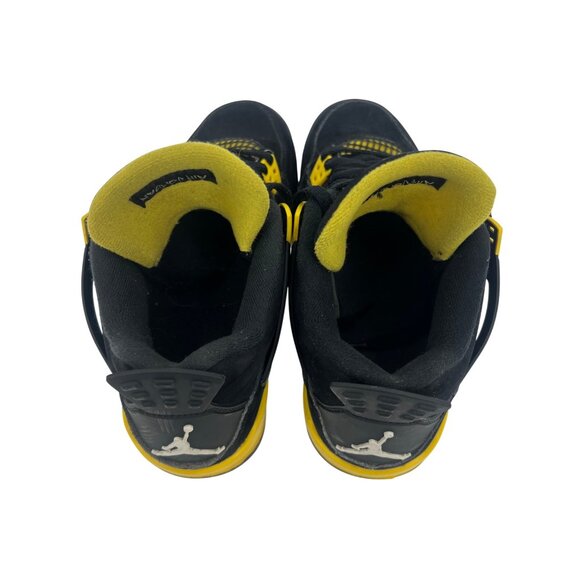 Air Jordan 4 Retro Thunder Black & Tour Yellow Sneakers • Men's 7 Collectable - Picture 10 of 16